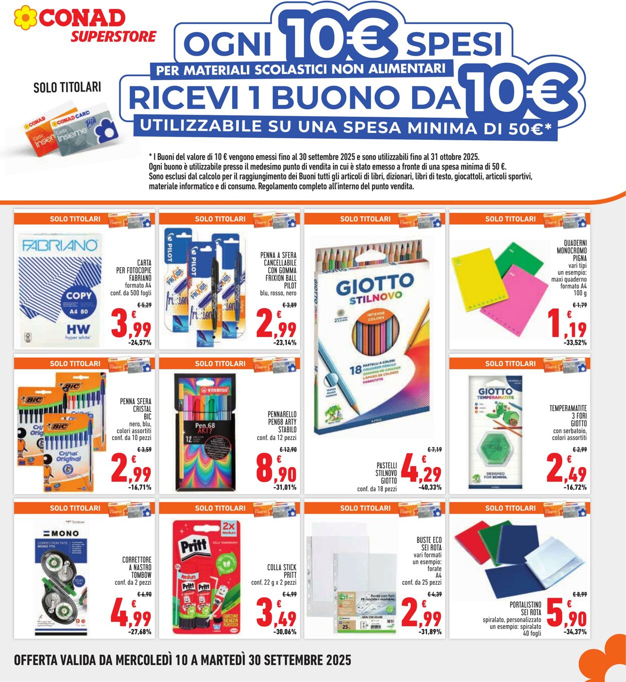 Volantino Conad 09.09.2025 - 09.09.2025