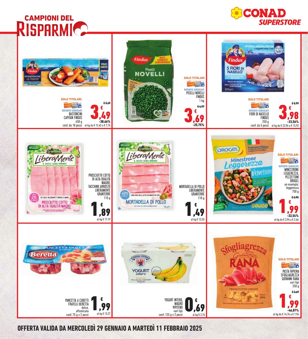 Volantino Conad 29.01.2025 - 11.02.2025