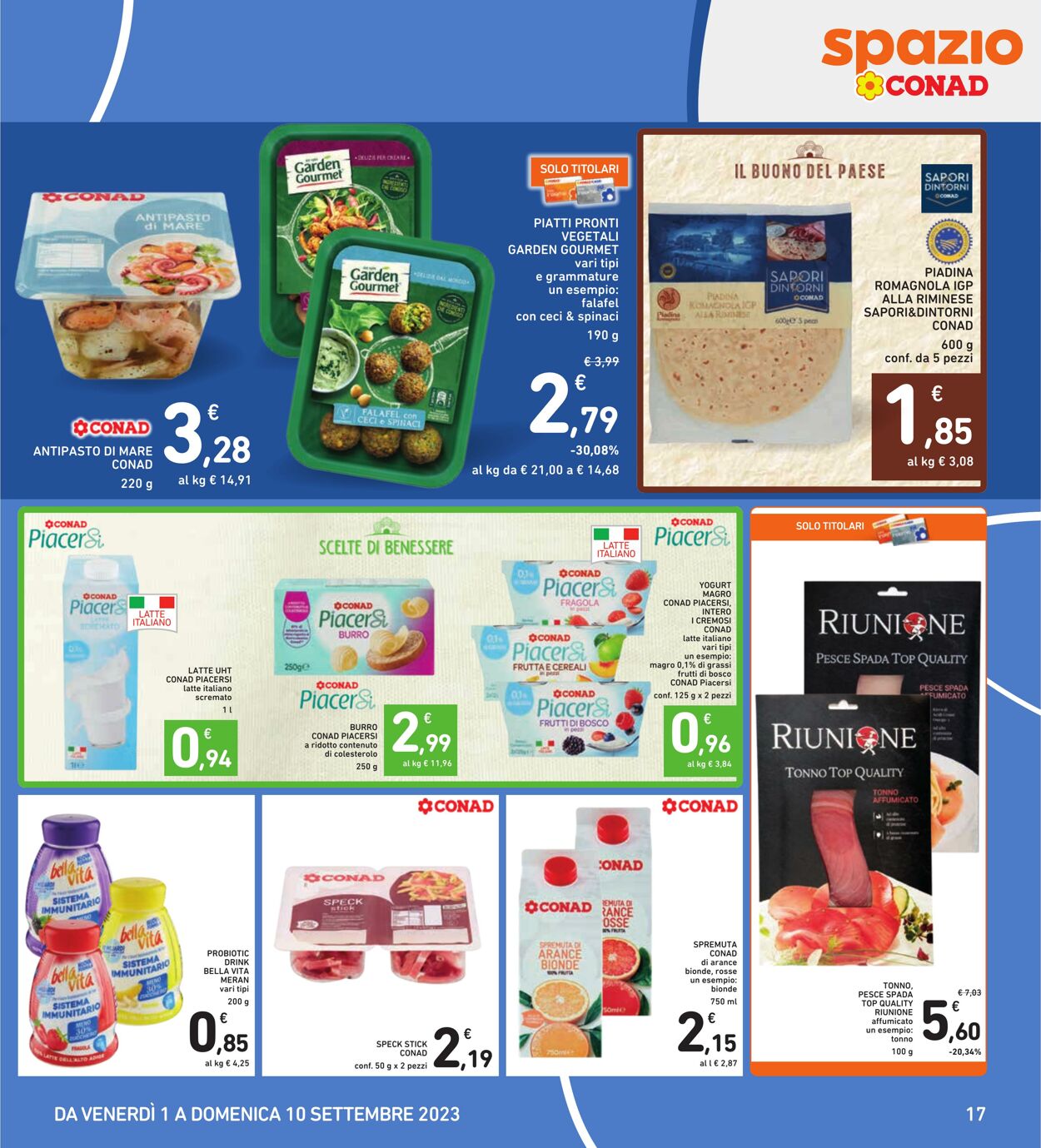 Volantino Conad 01.08.2023 - 10.09.2023