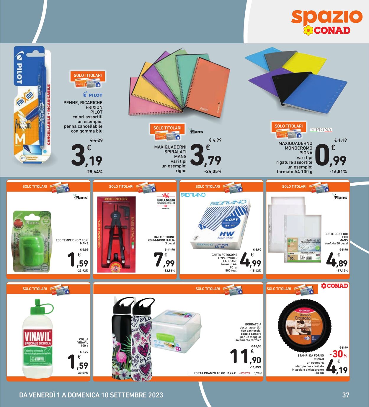 Volantino Conad 01.08.2023 - 10.09.2023