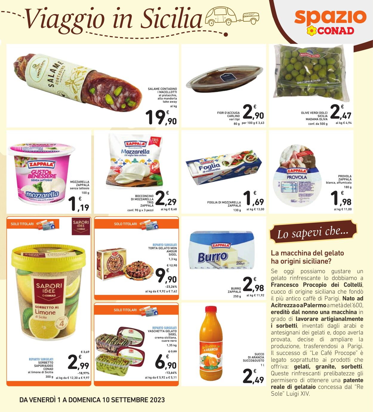 Volantino Conad 01.08.2023 - 10.09.2023