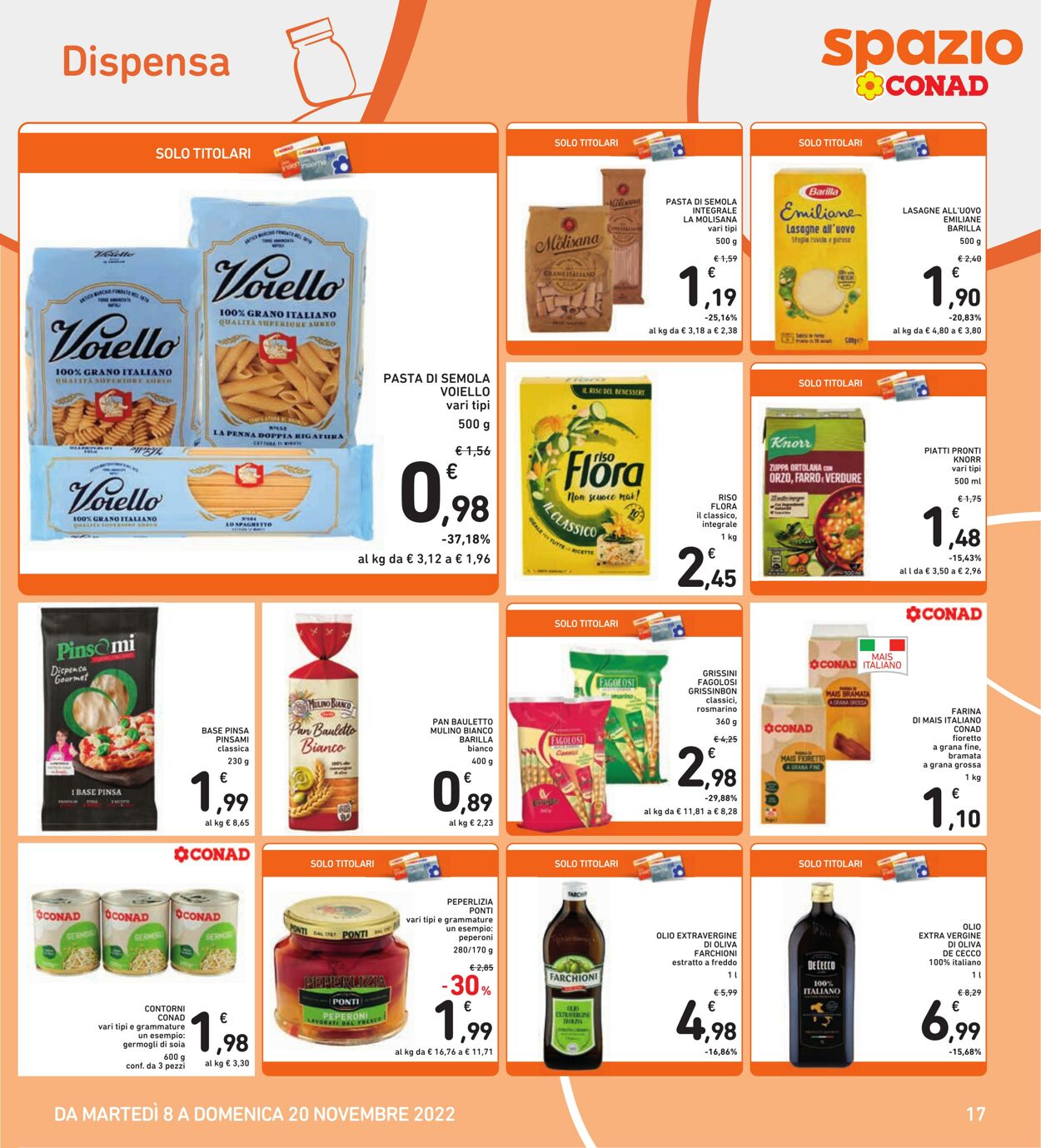 Volantino Conad 08.11.2022 - 20.11.2022