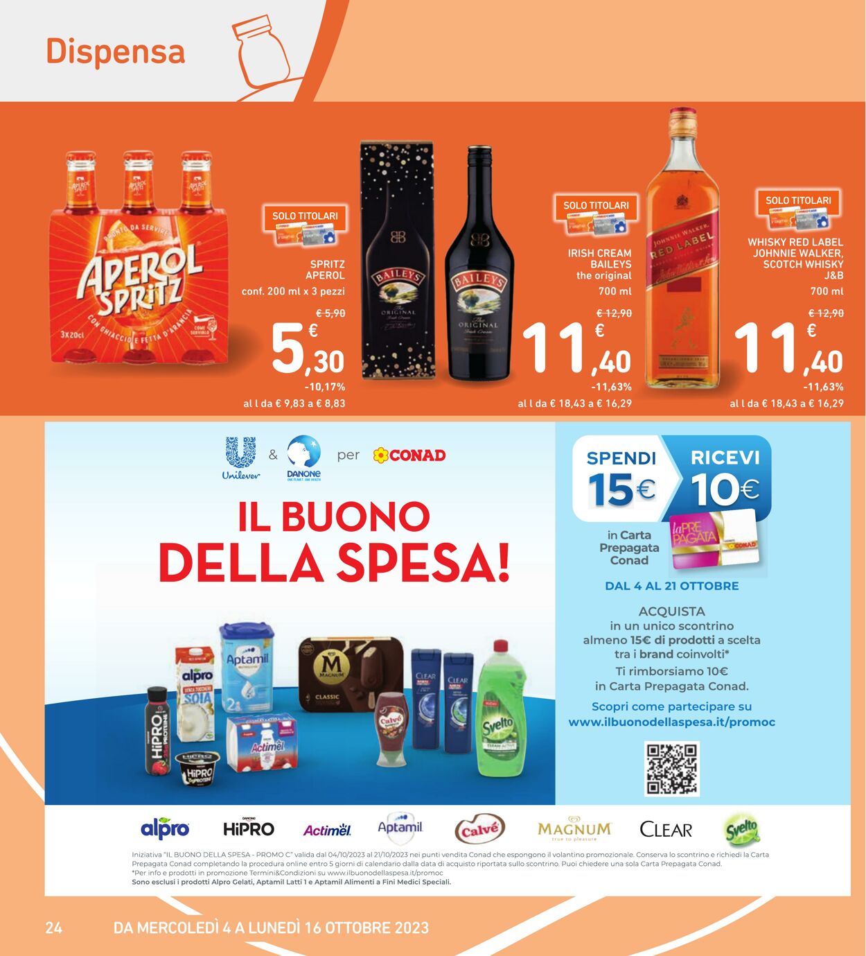 Volantino Conad 04.09.2023 - 16.10.2023