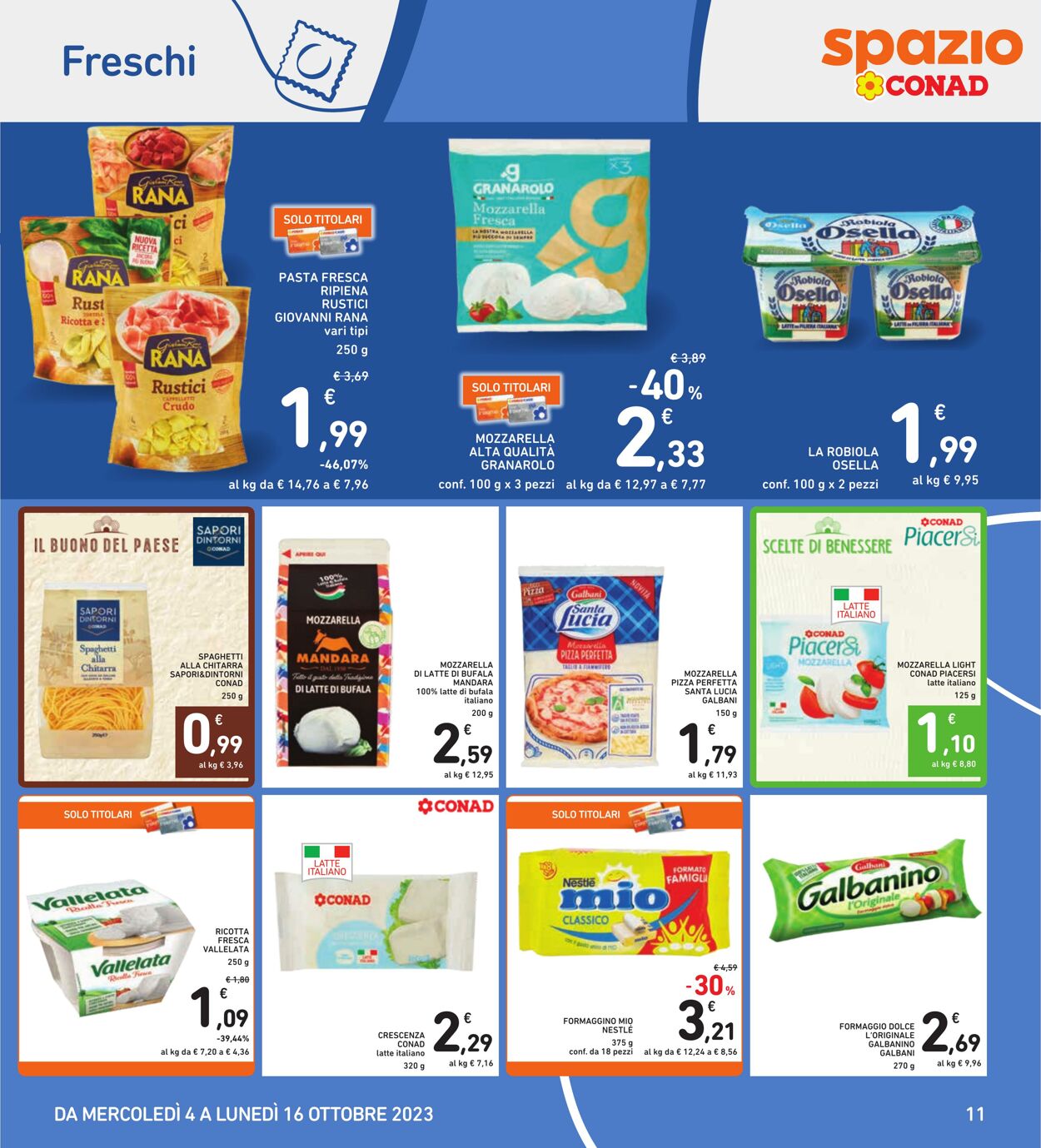 Volantino Conad 04.09.2023 - 16.10.2023