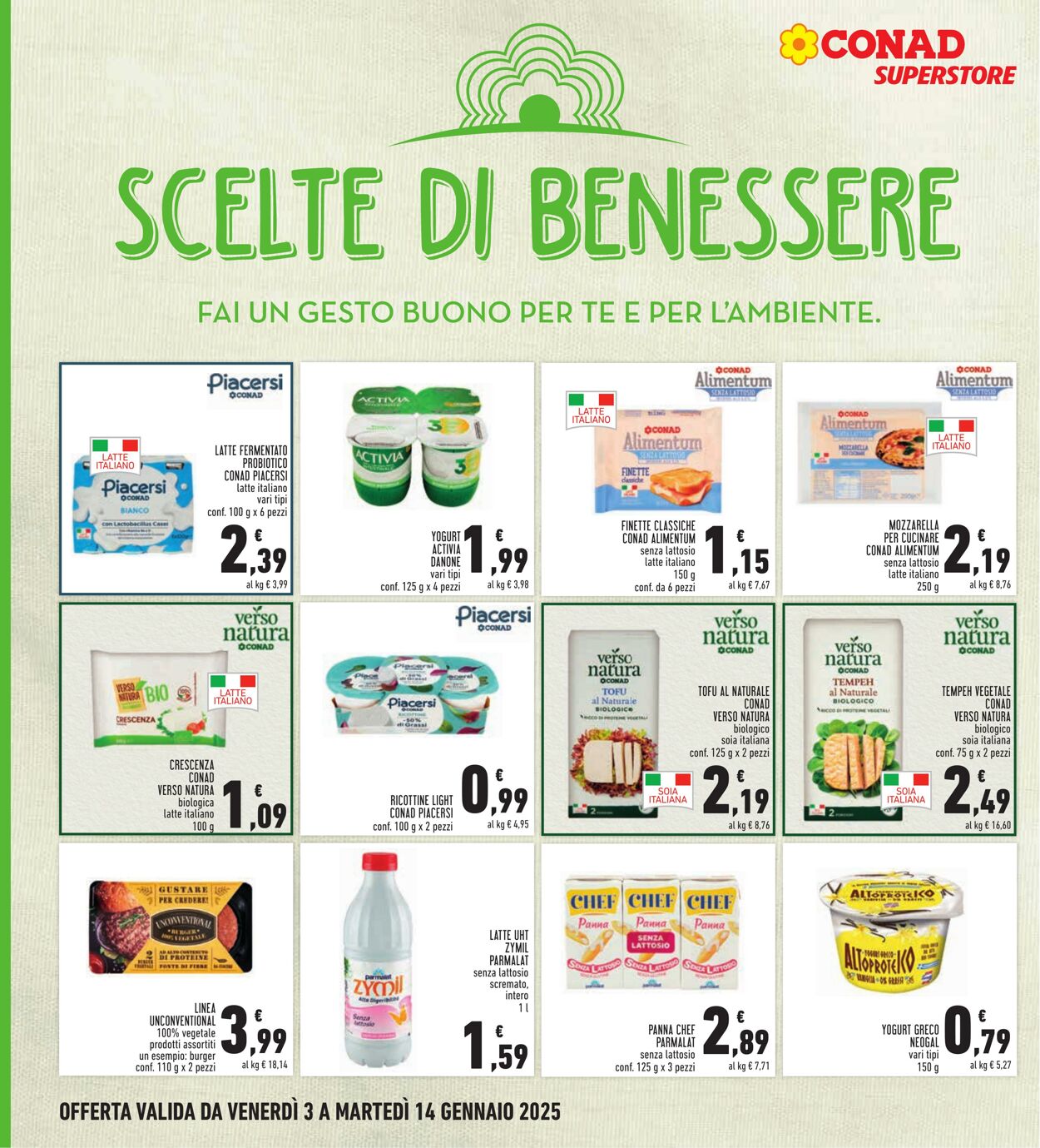 Volantino Conad 03.01.2025 - 14.01.2025