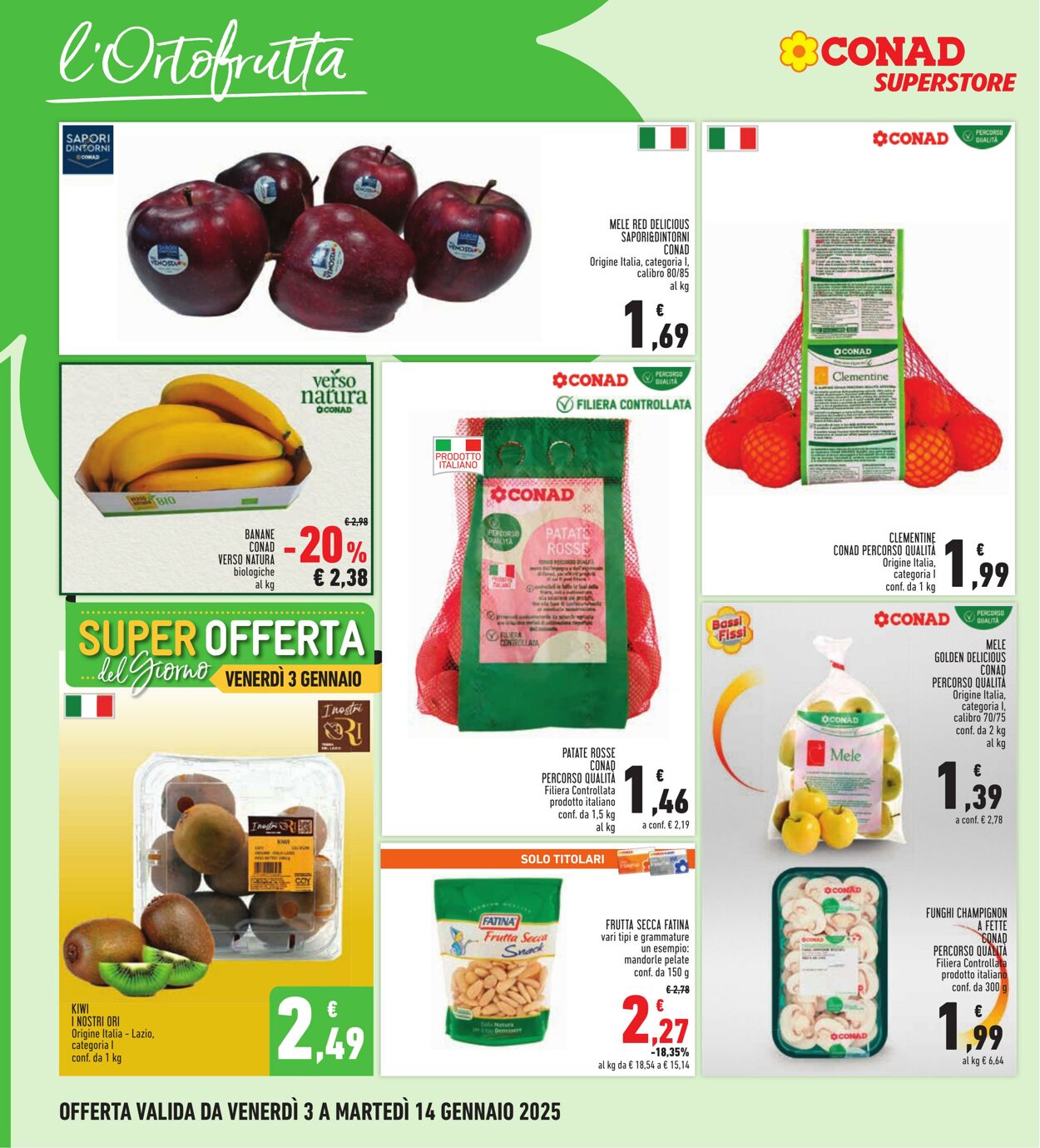 Volantino Conad 03.01.2025 - 14.01.2025