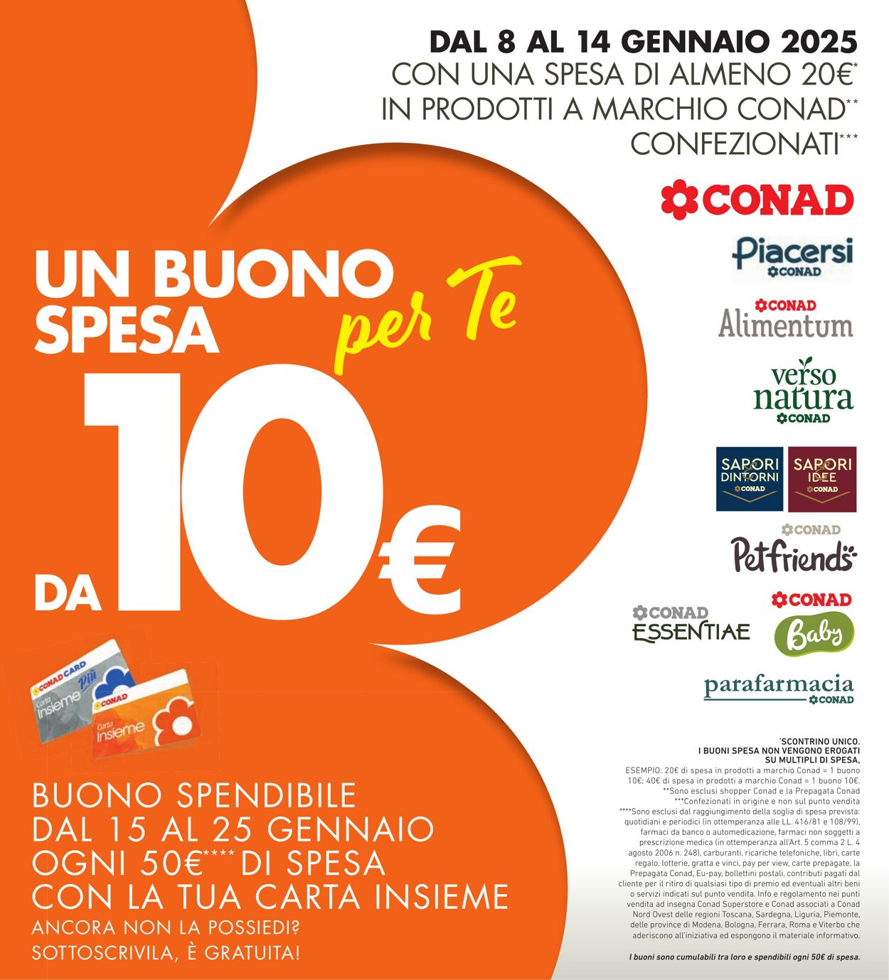 Volantino Conad 03.01.2025 - 14.01.2025