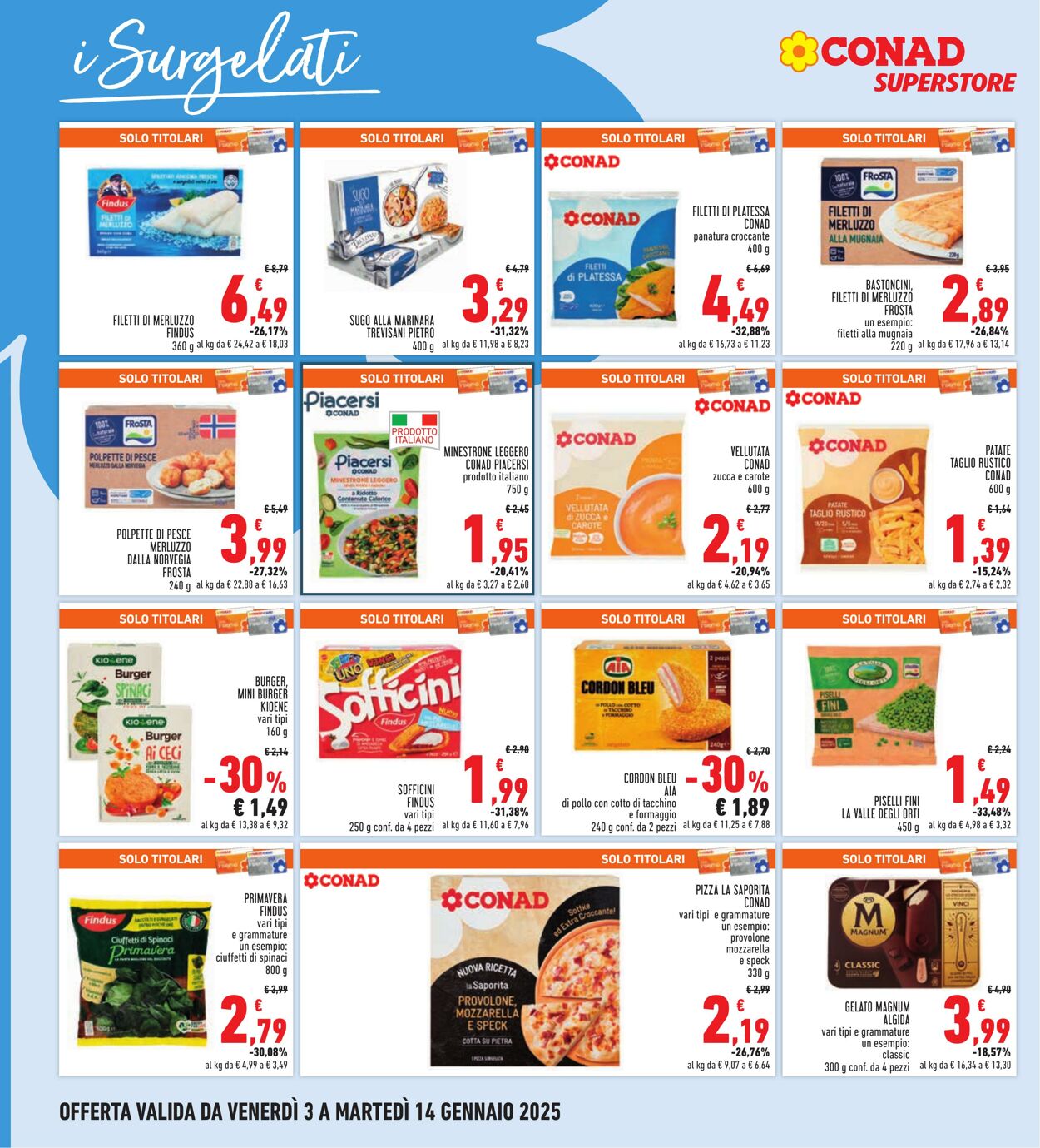 Volantino Conad 03.01.2025 - 14.01.2025