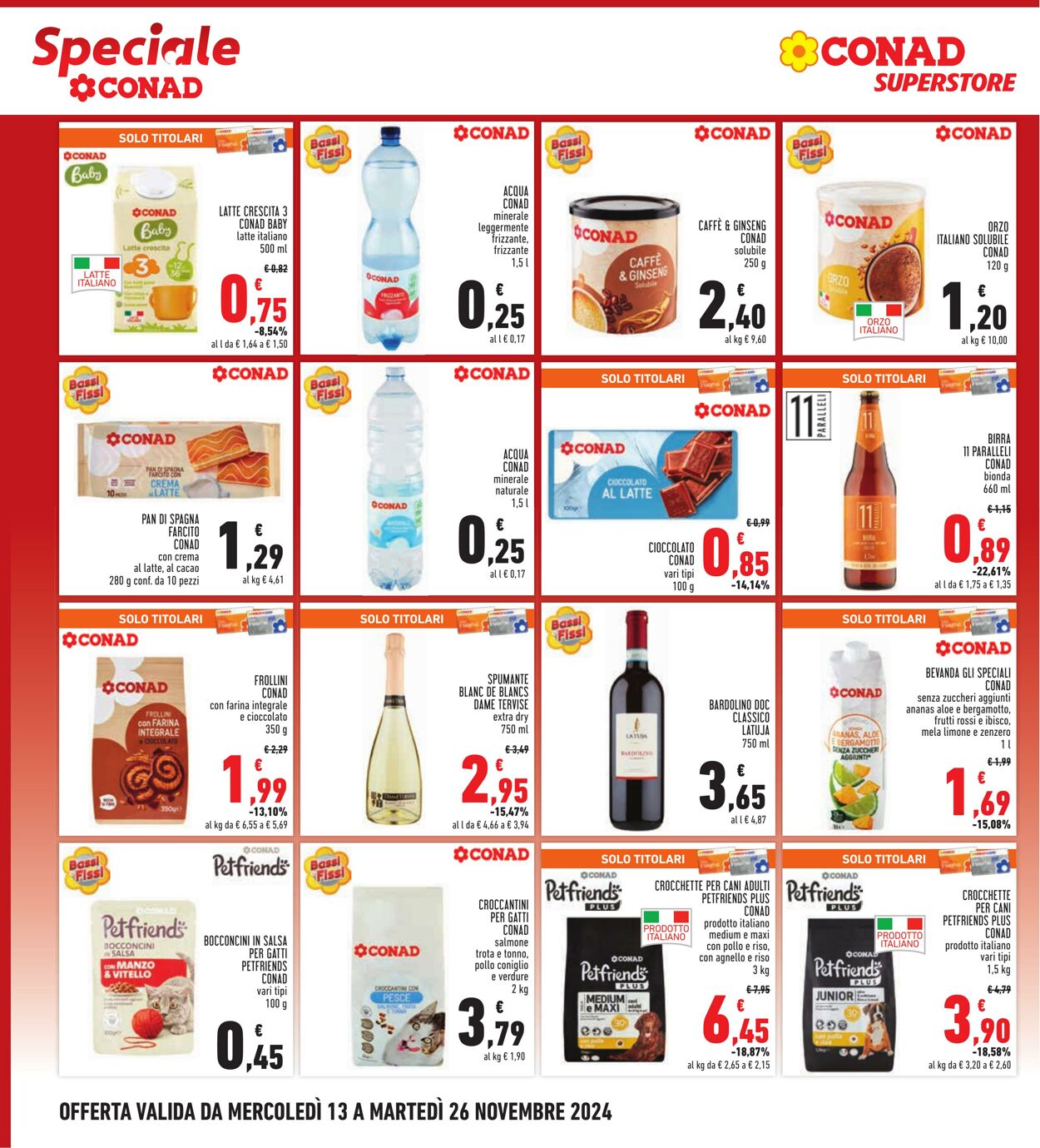 Volantino Conad 13.11.2024 - 26.11.2024