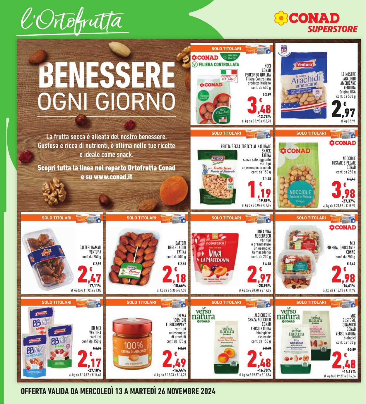 Volantino Conad 13.11.2024 - 26.11.2024