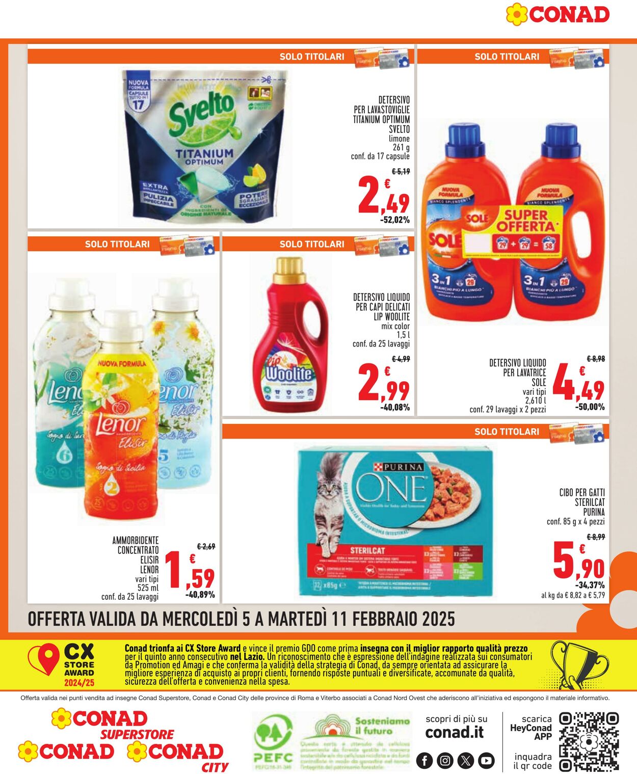 Volantino Conad 05.01.2025 - 11.02.2025