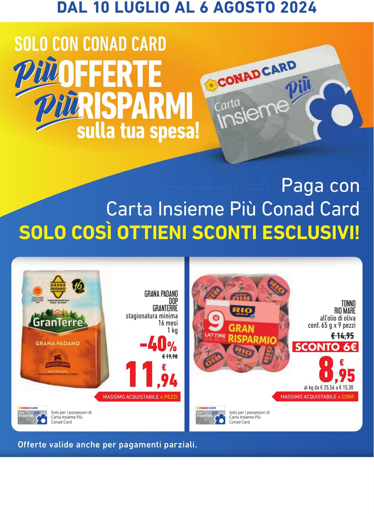 Volantino Conad 10.07.2024 - 06.08.2024