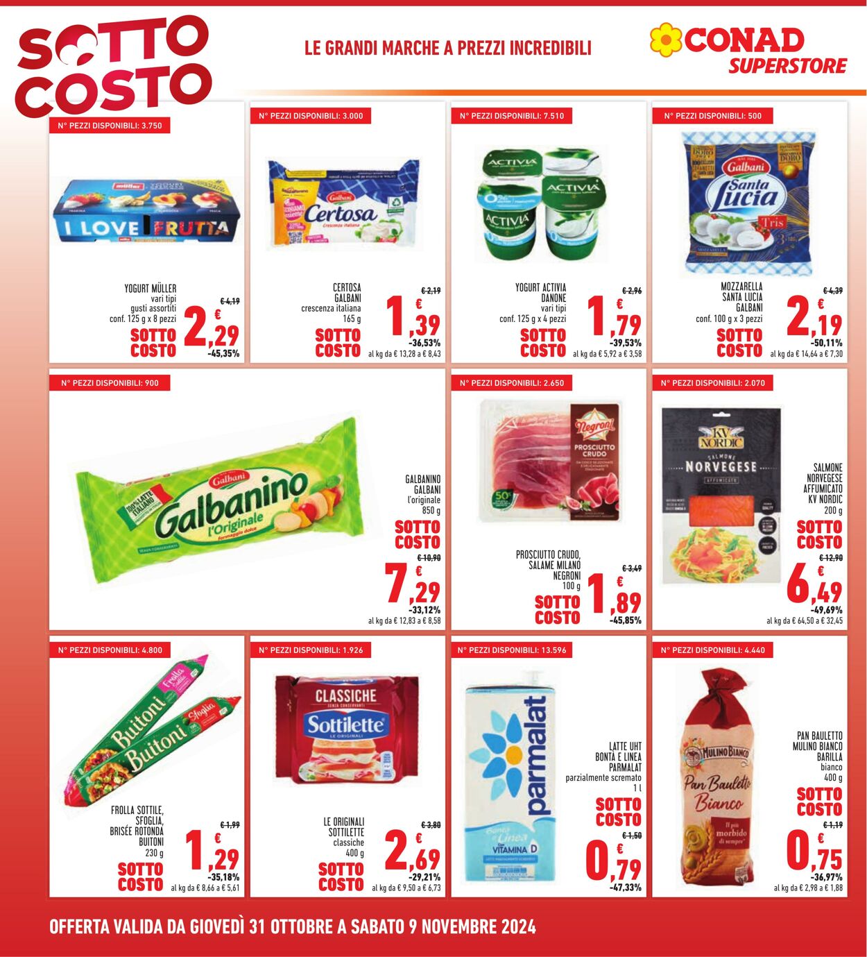 Volantino Conad 31.10.2024 - 09.11.2024