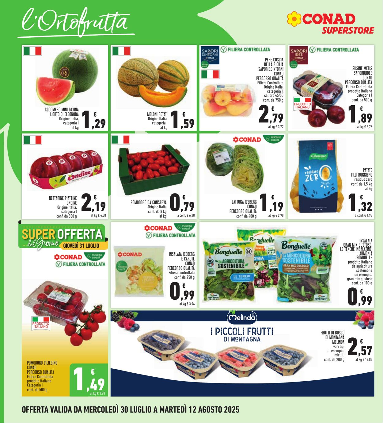 Volantino Conad 07.08.2025 - 07.08.2025