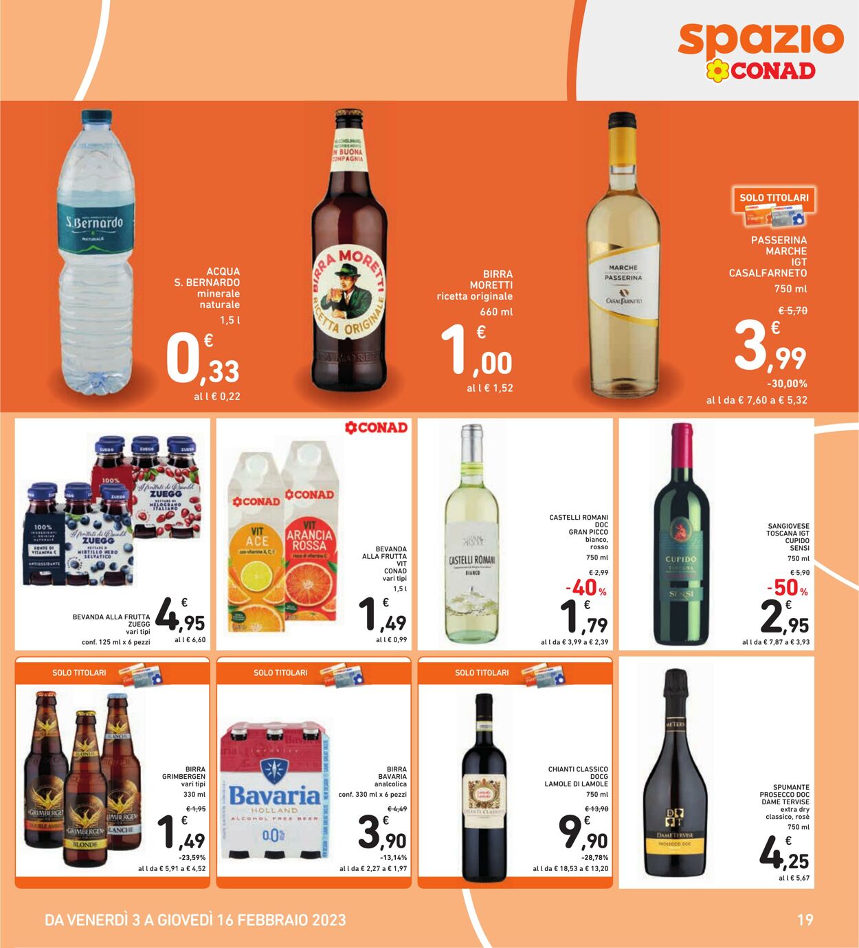 Volantino Conad 03.02.2023 - 16.02.2023