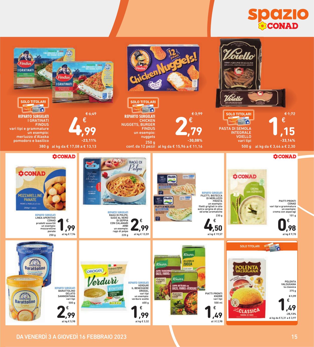 Volantino Conad 03.02.2023 - 16.02.2023