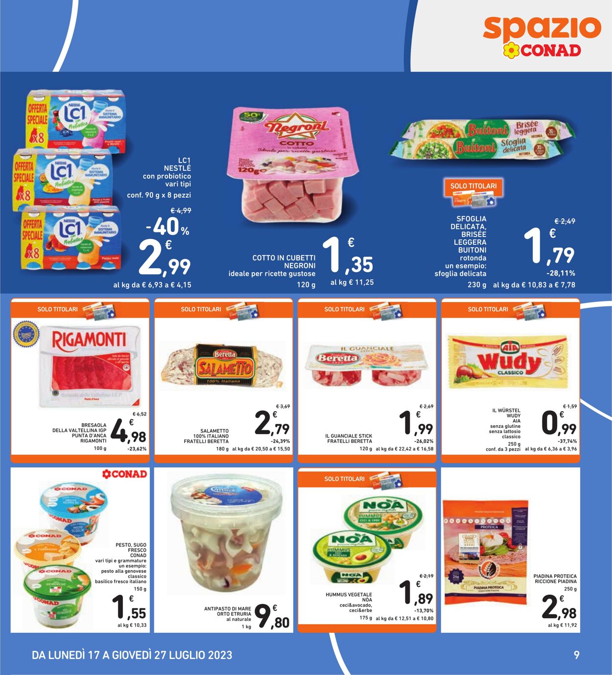 Volantino Conad 17.07.2023 - 27.07.2023