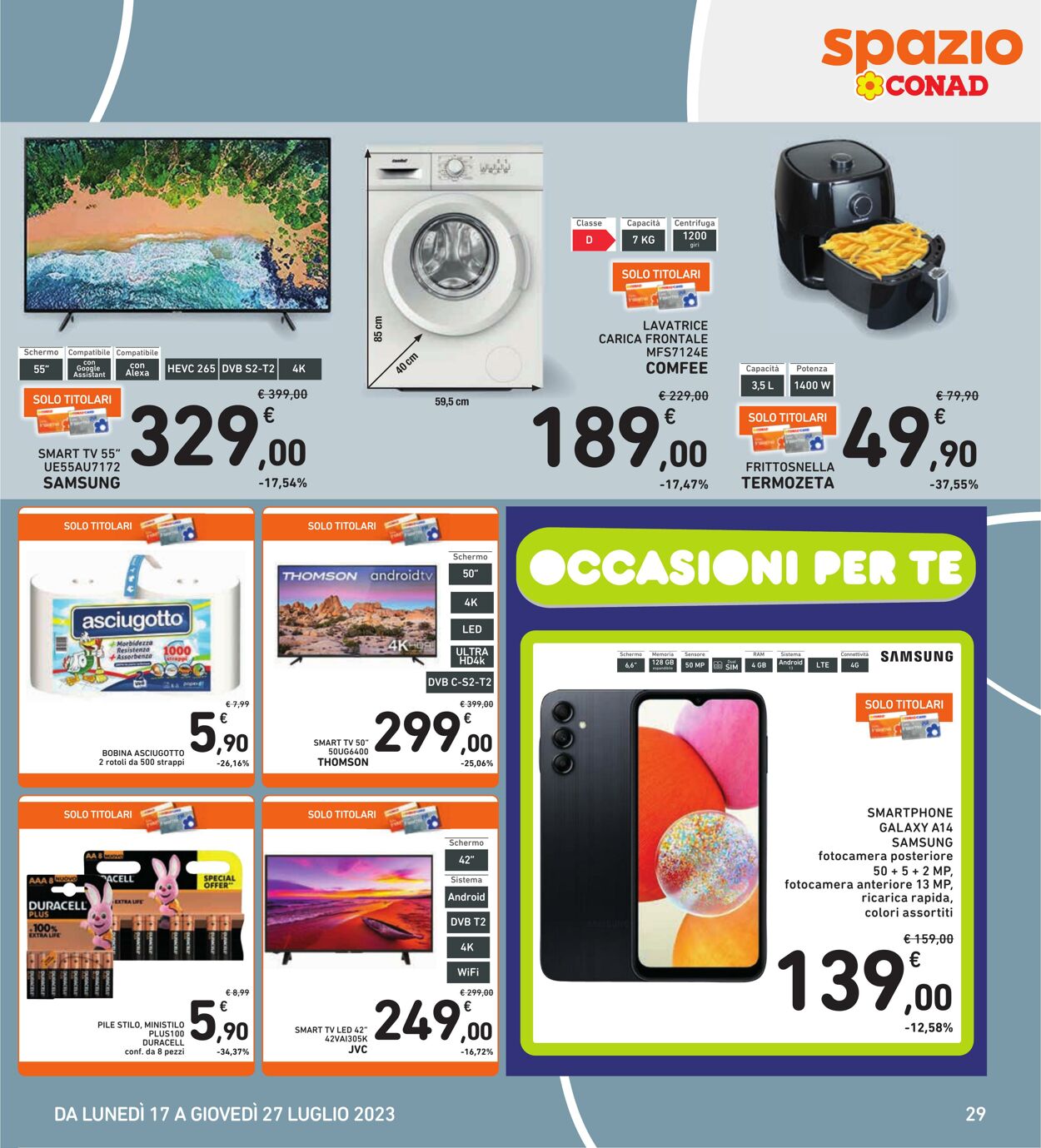 Volantino Conad 17.07.2023 - 27.07.2023