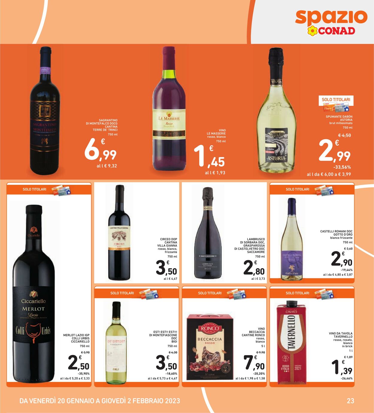 Volantino Conad 20.01.2023 - 02.02.2023