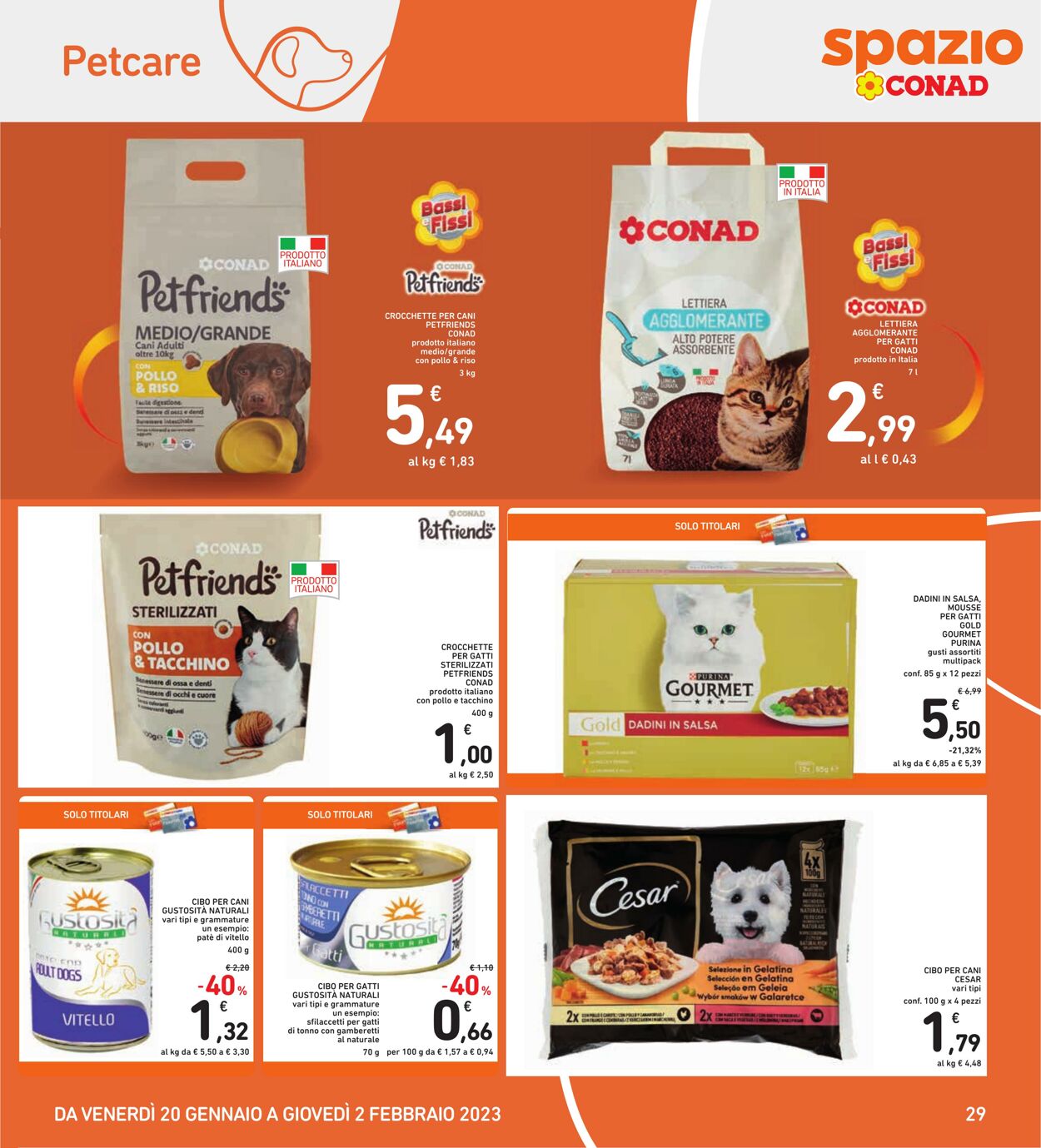 Volantino Conad 20.01.2023 - 02.02.2023