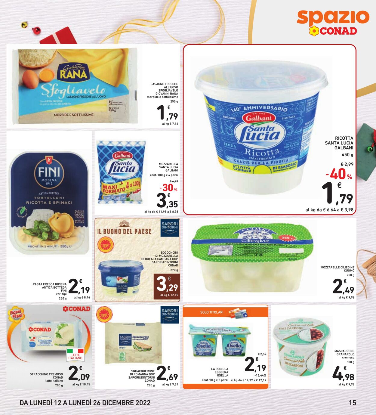 Volantino Conad 12.12.2022 - 26.12.2022