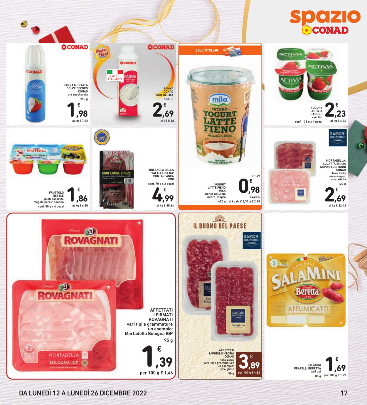 Volantino Conad 12.12.2022 - 26.12.2022