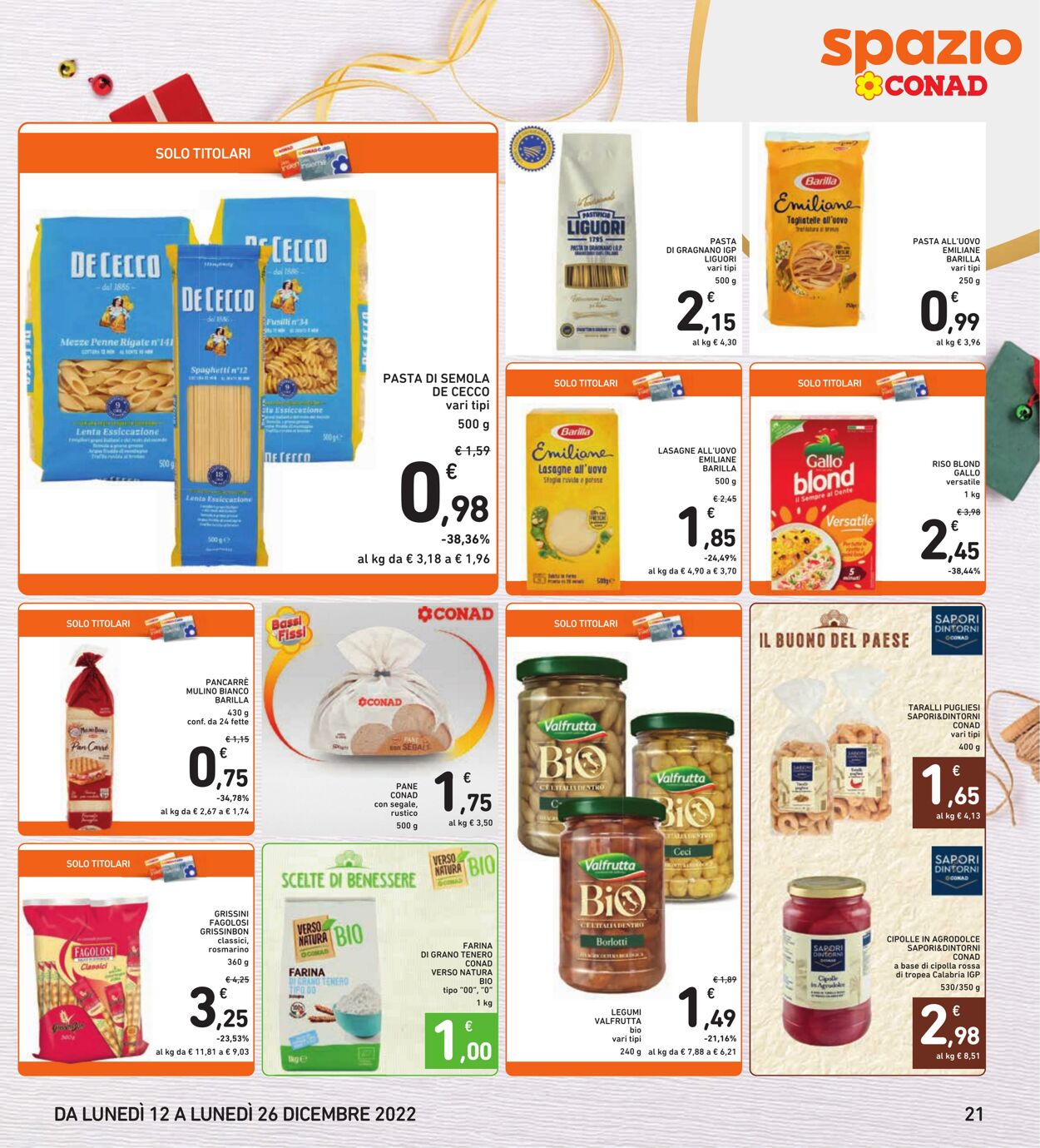 Volantino Conad 12.12.2022 - 26.12.2022