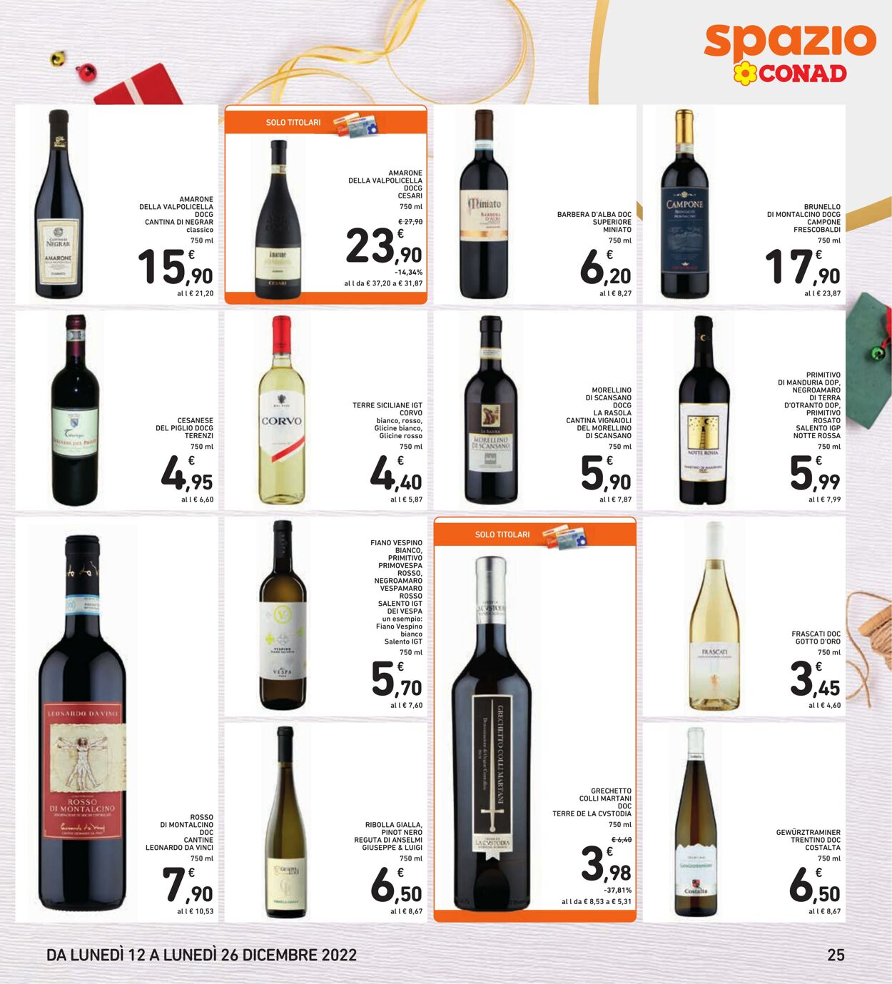 Volantino Conad 12.12.2022 - 26.12.2022