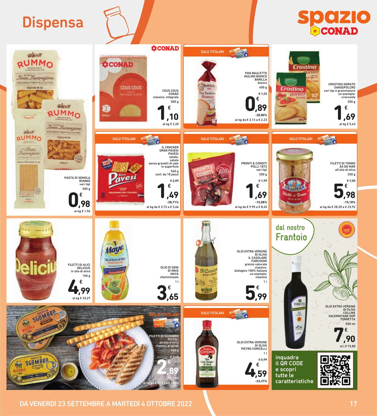 Volantino Conad 23.09.2022 - 04.10.2022