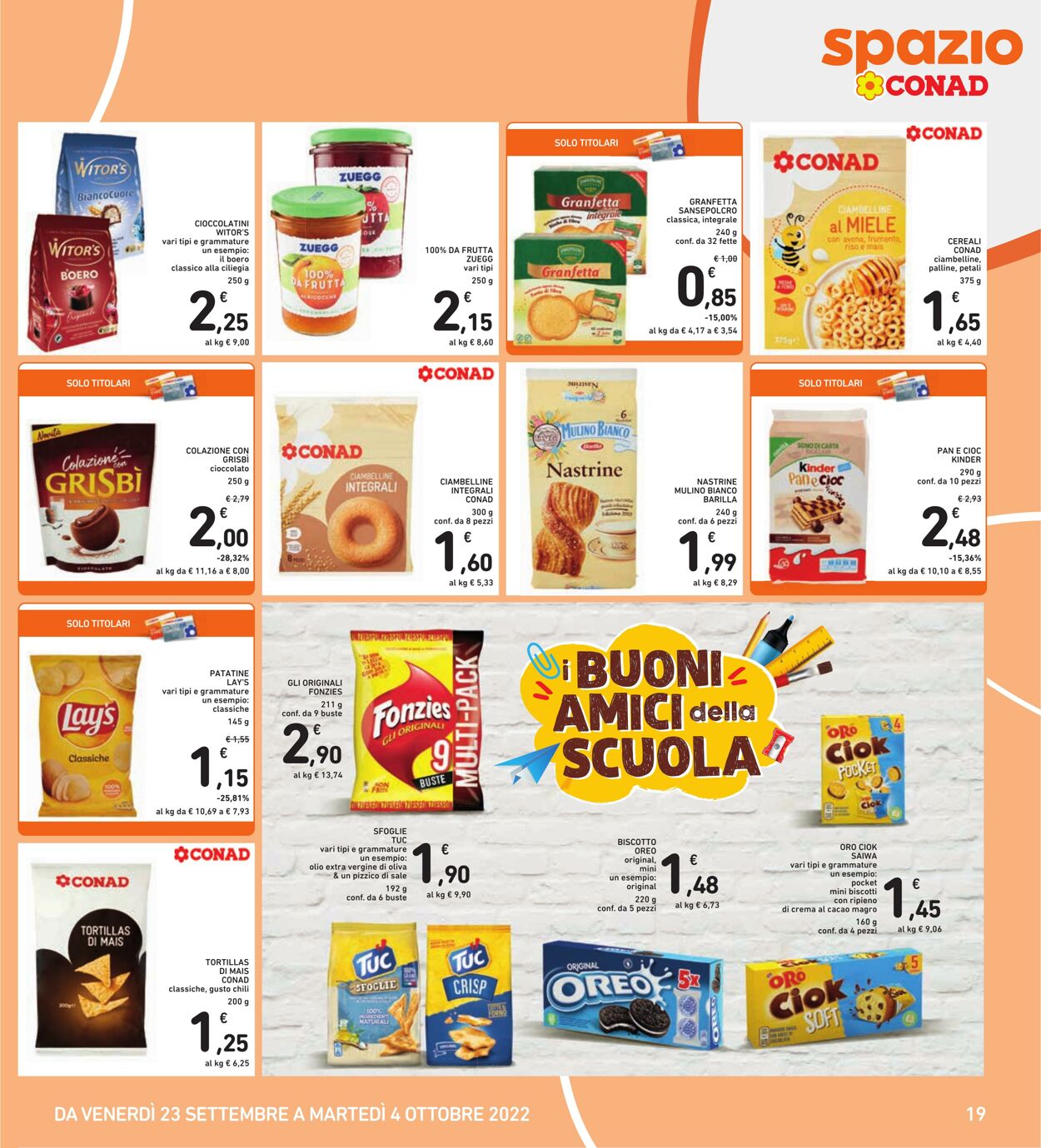 Volantino Conad 23.09.2022 - 04.10.2022