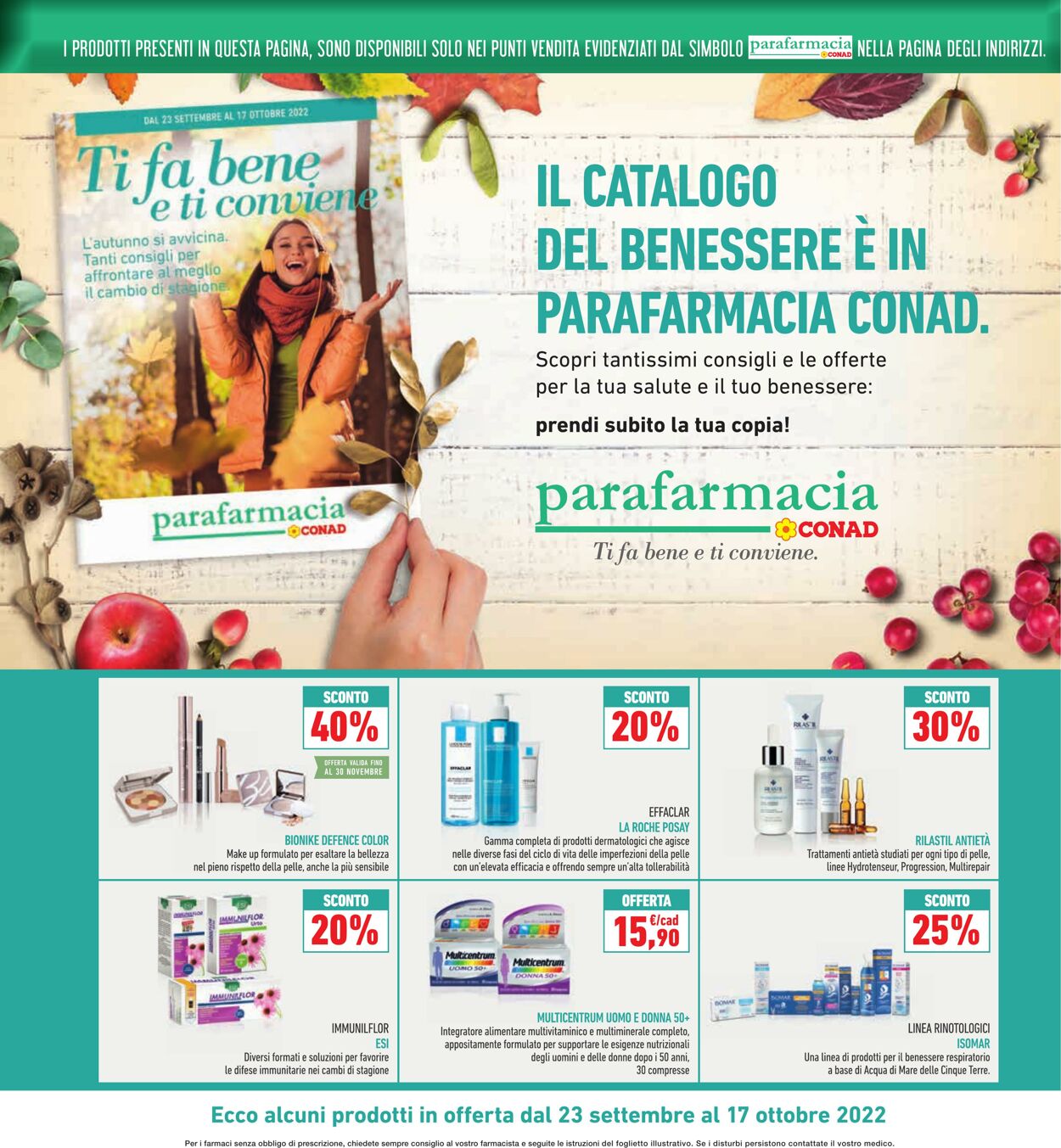 Volantino Conad 23.09.2022 - 04.10.2022