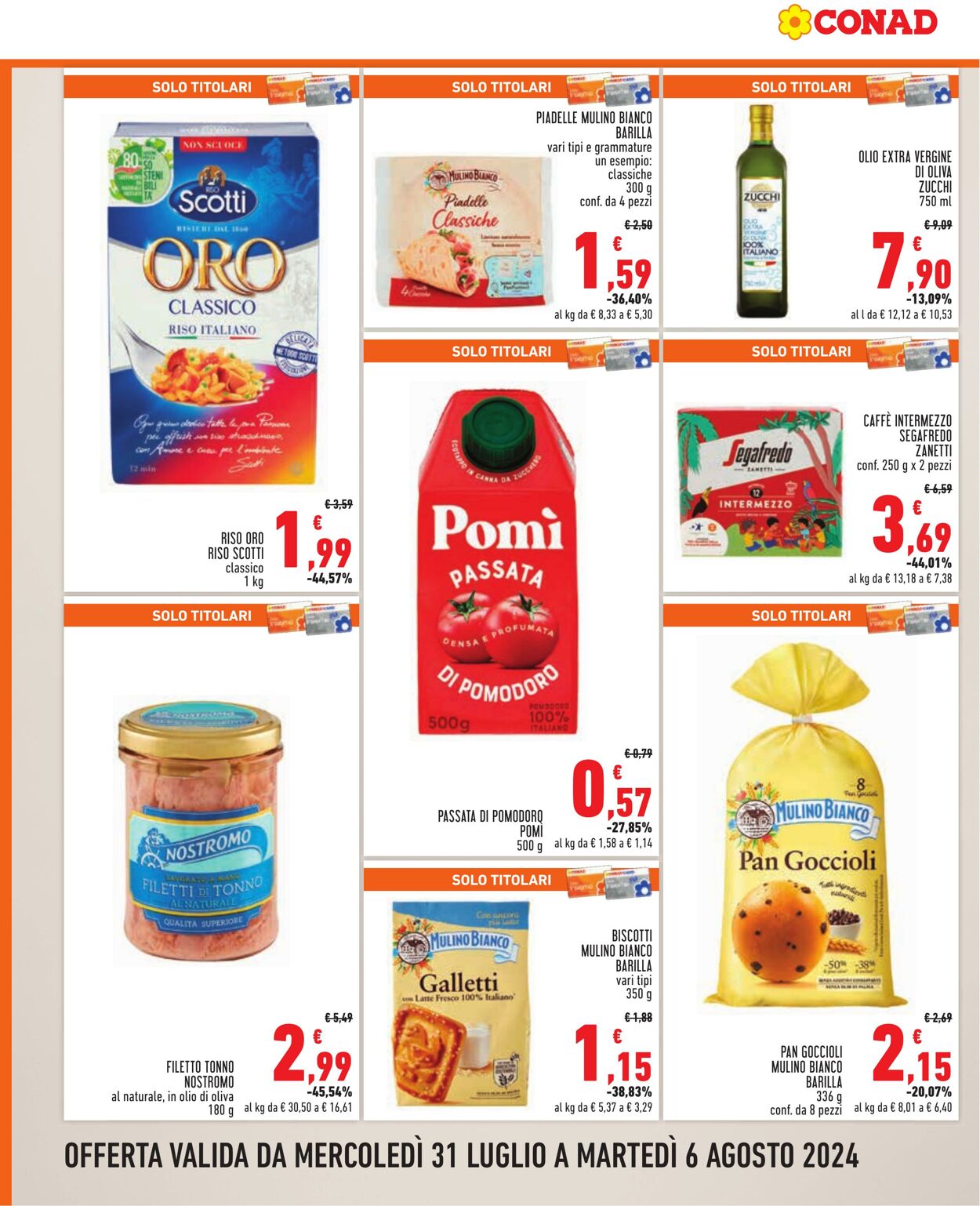 Volantino Conad 31.07.2024 - 06.08.2024