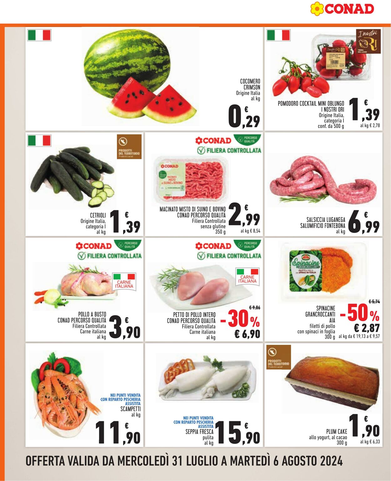 Volantino Conad 31.07.2024 - 06.08.2024