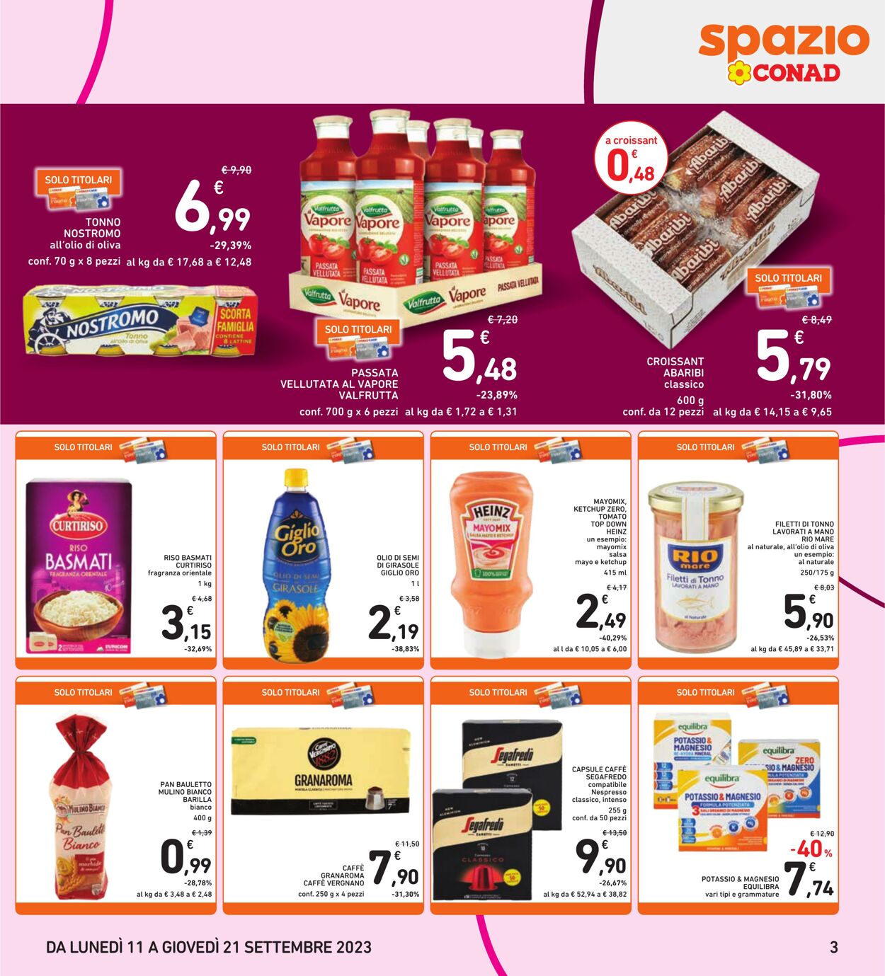 Volantino Conad 11.09.2023 - 21.09.2023