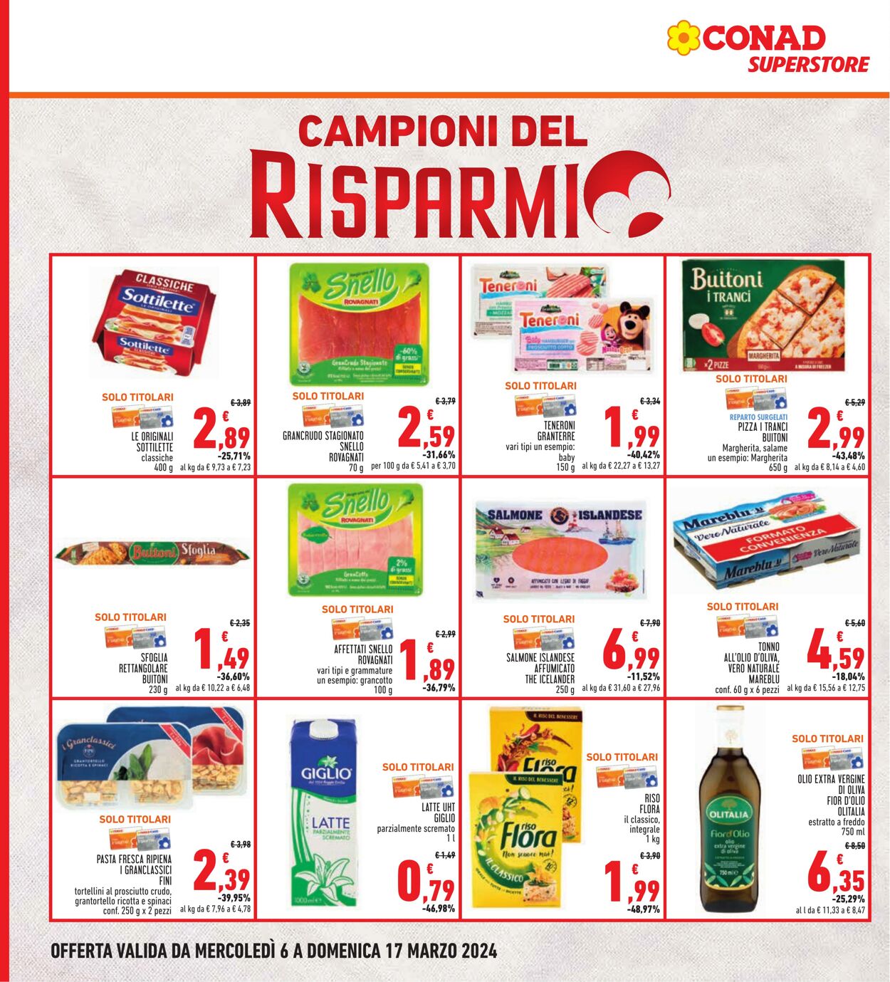 Volantino Conad 06.03.2024 - 17.03.2024