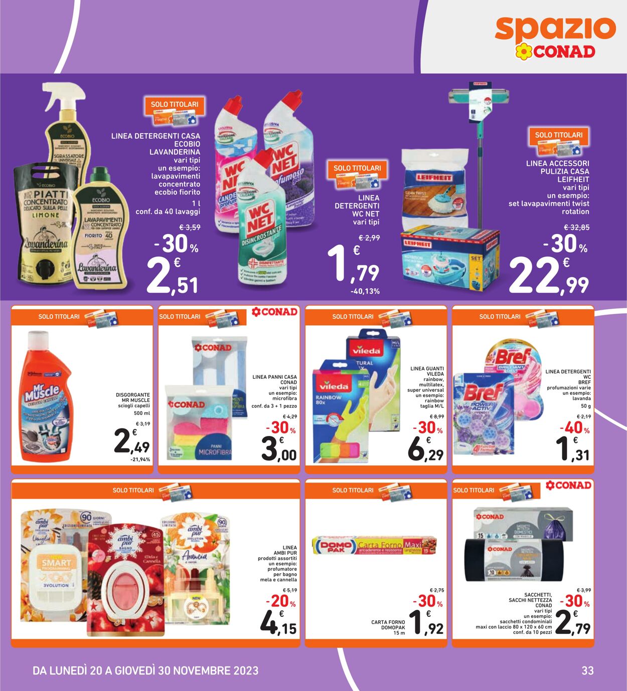 Volantino Conad 20.11.2023 - 30.11.2023