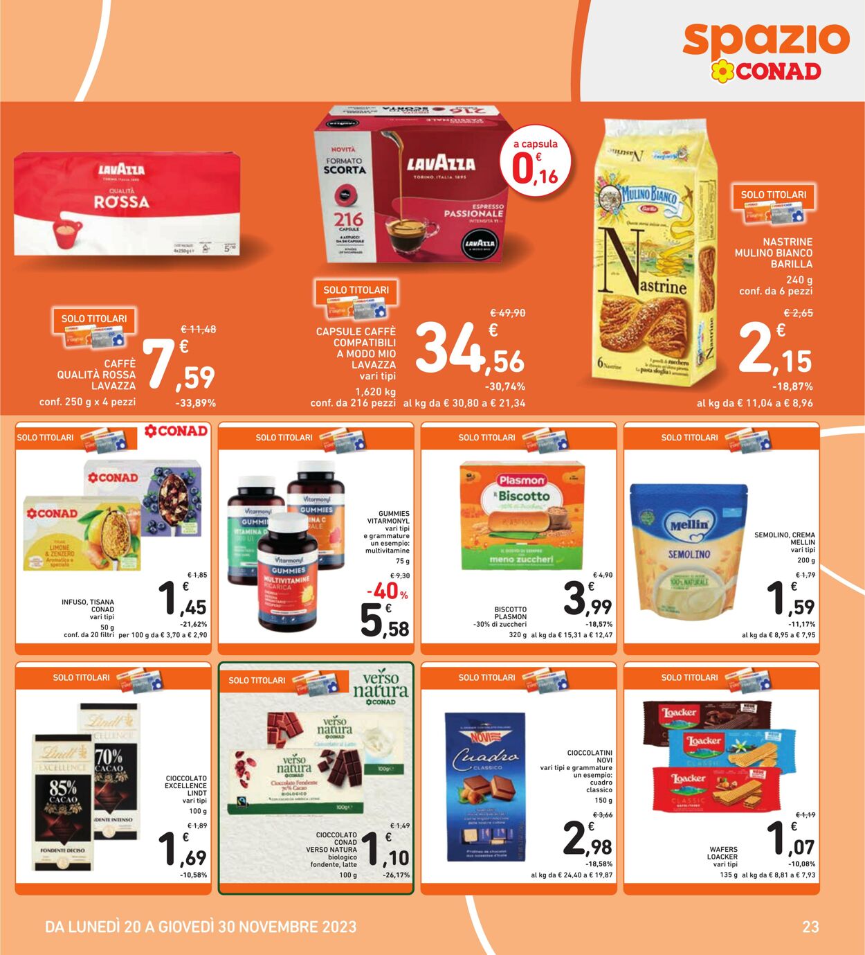 Volantino Conad 20.11.2023 - 30.11.2023