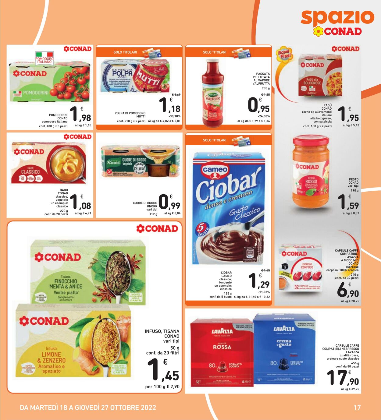 Volantino Conad 18.10.2022 - 27.10.2022