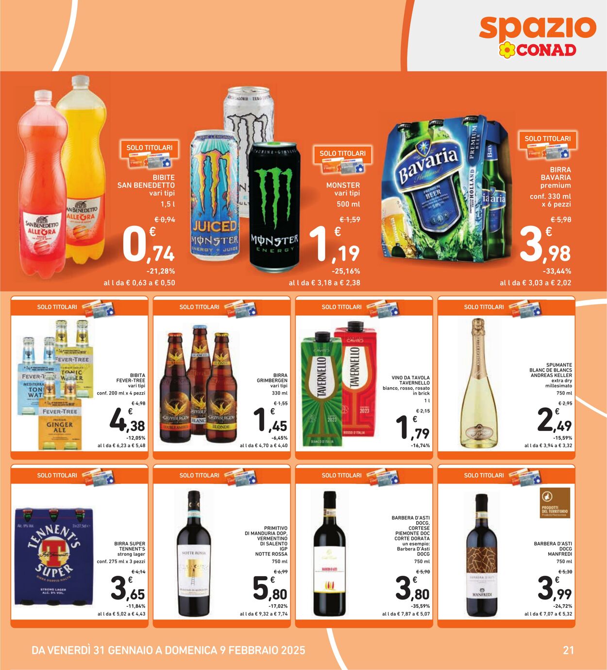 Volantino Conad 31.01.2025 - 09.02.2025