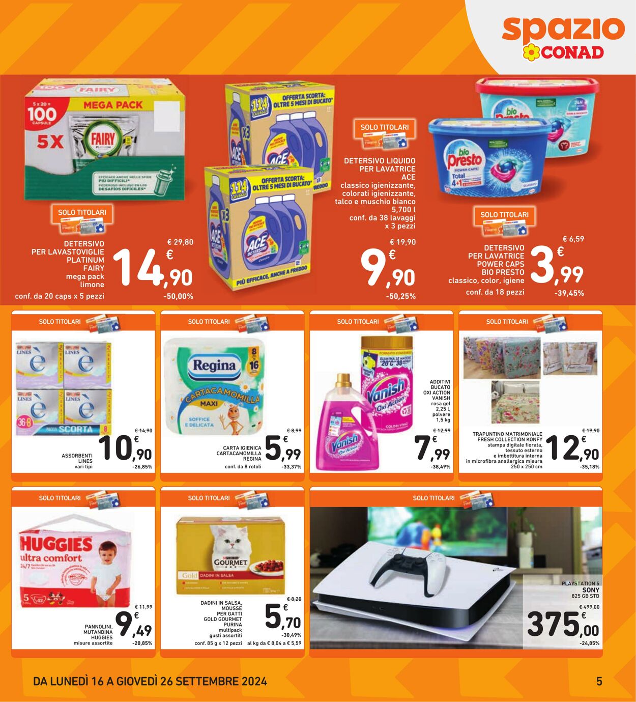 Volantino Conad 16.09.2024 - 26.09.2024