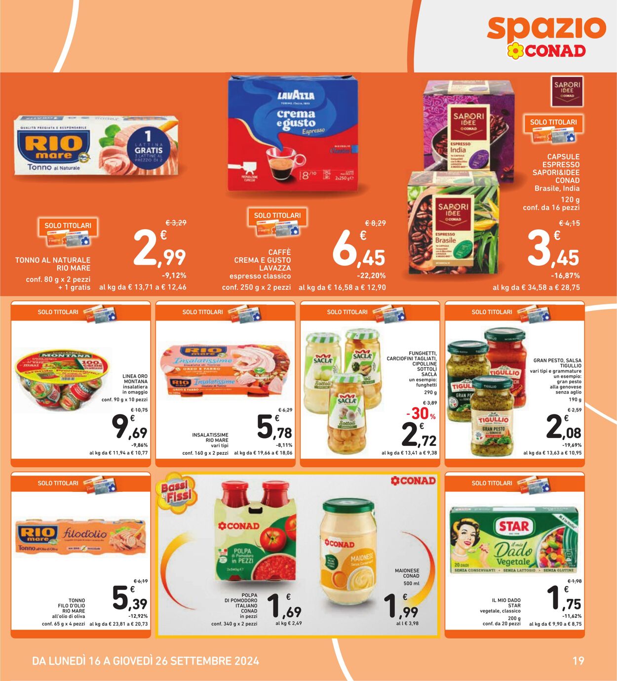 Volantino Conad 16.09.2024 - 26.09.2024