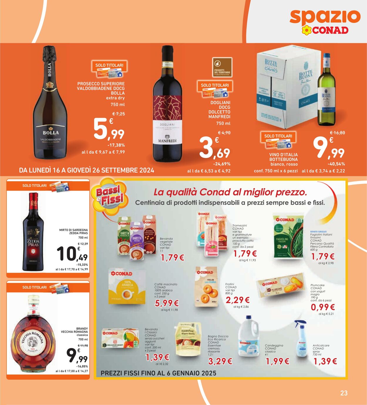 Volantino Conad 16.09.2024 - 26.09.2024