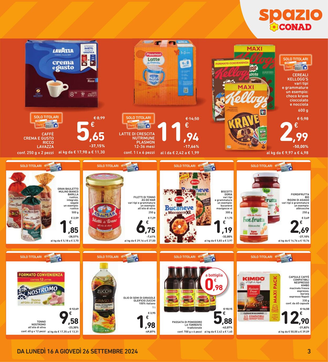 Volantino Conad 16.09.2024 - 26.09.2024