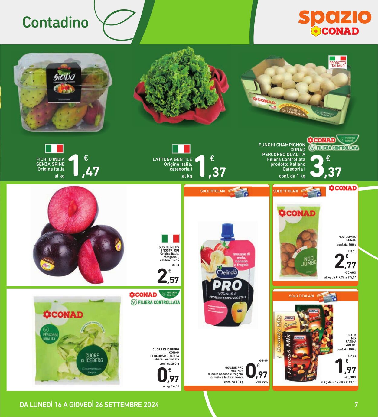 Volantino Conad 16.09.2024 - 26.09.2024