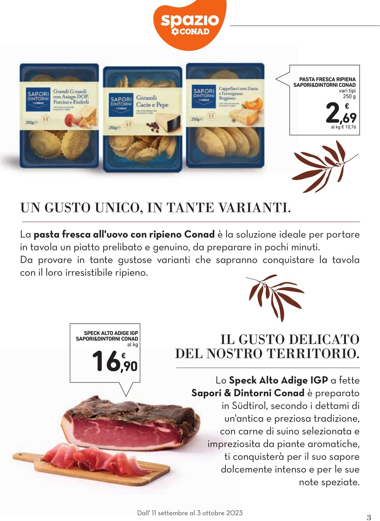 Volantino Conad 11.09.2023 - 03.10.2023