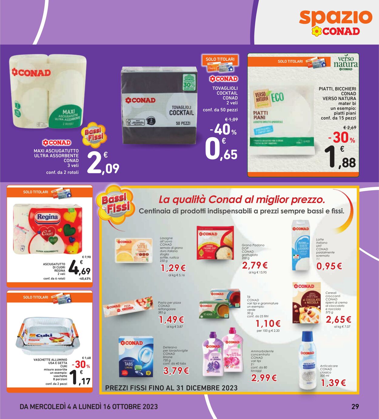 Volantino Conad 04.10.2023 - 16.10.2023