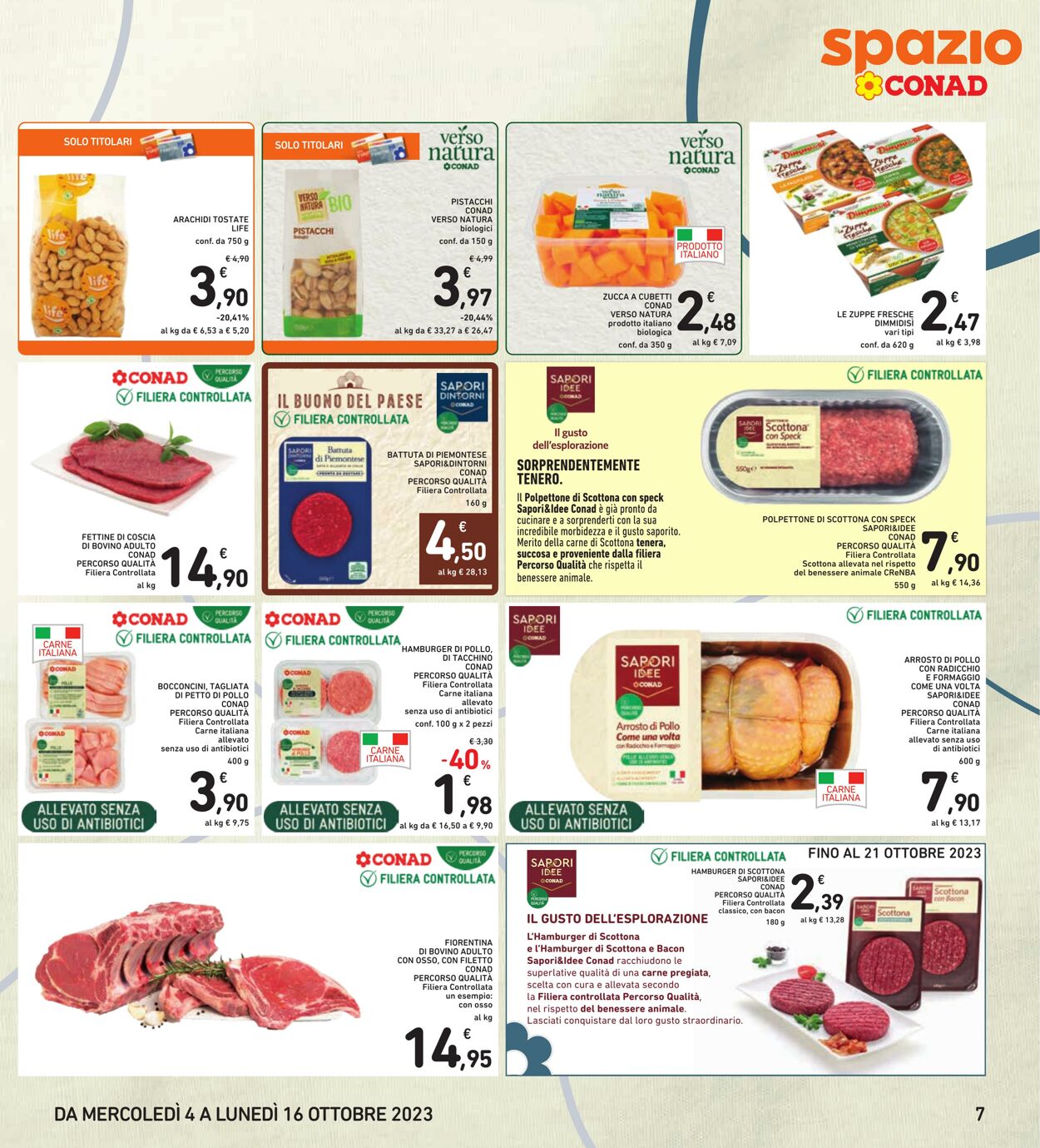 Volantino Conad 04.10.2023 - 16.10.2023