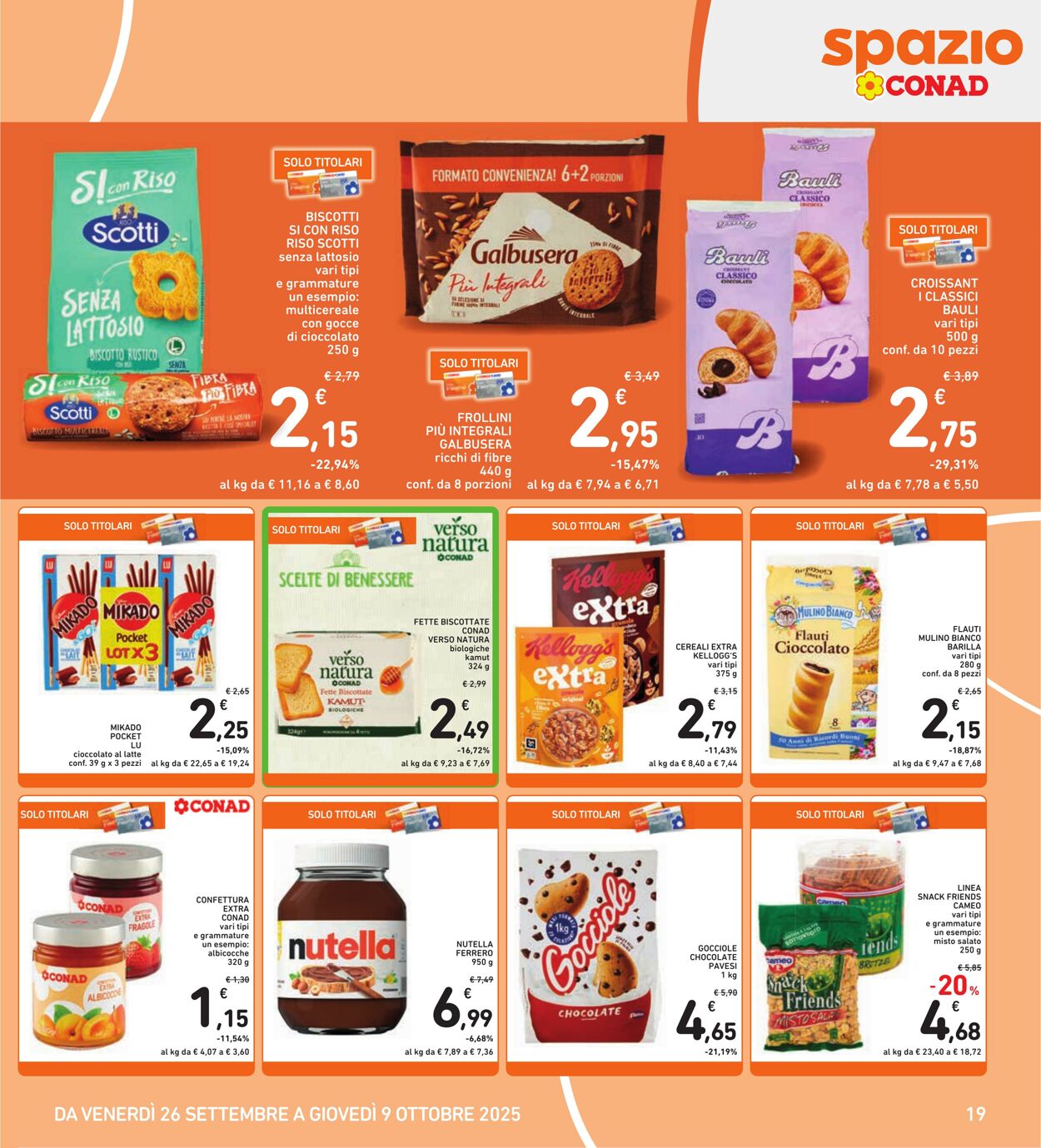 Volantino Conad 01.10.2025 - 01.10.2025