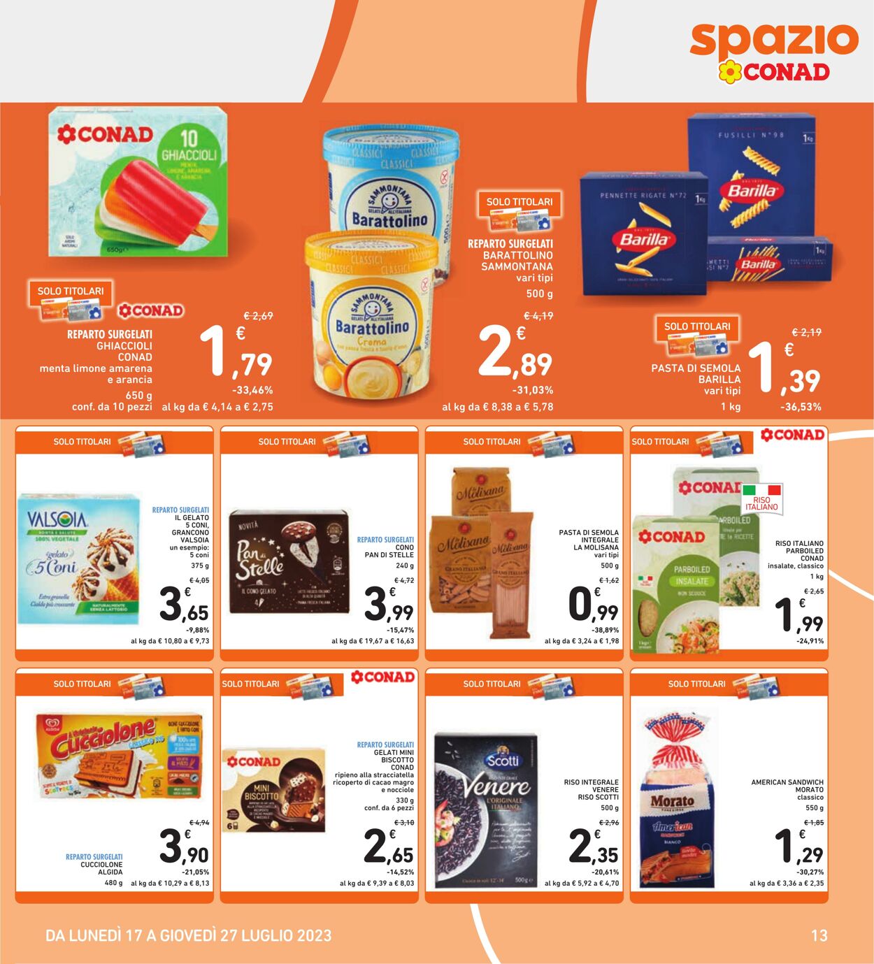 Volantino Conad 17.07.2023 - 27.07.2023