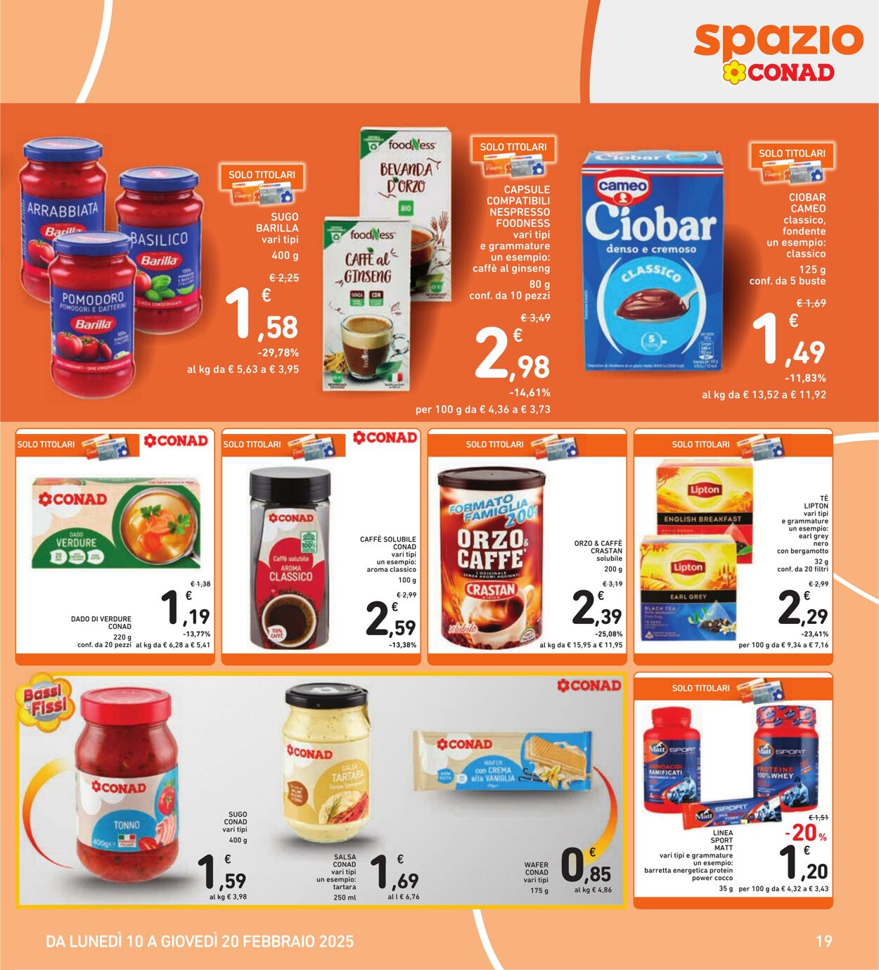 Volantino Conad 10.02.2025 - 20.02.2025